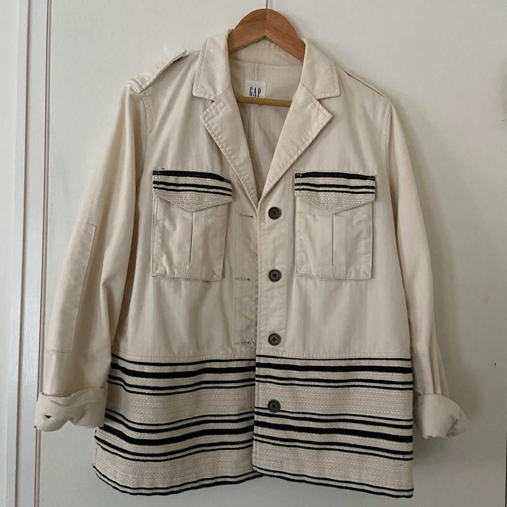 GAP Kahki Cotton Blazer